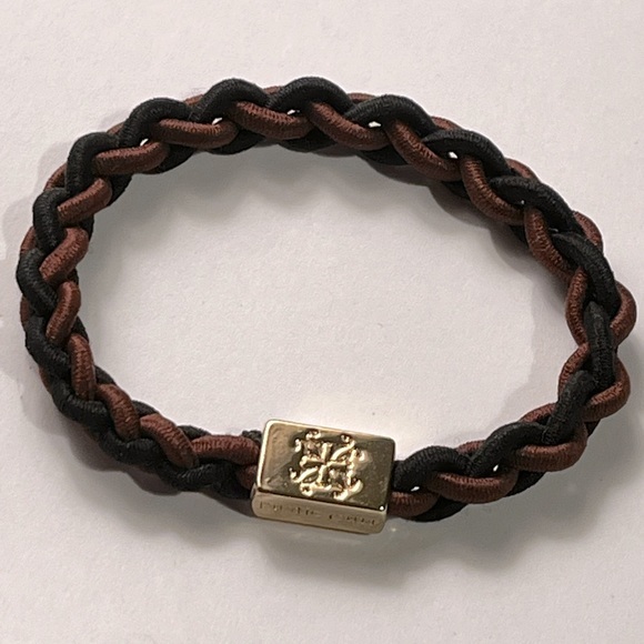 Rustic Cuff Jewelry - Rustic cuff stretch braided bracelet black brown gold tone BUNDLE & SAVE #27